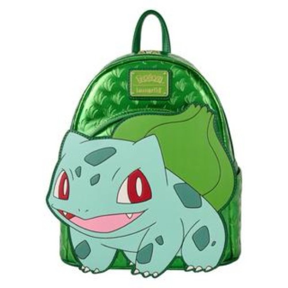 Loungefly Pokemon Bulbasaur Cosplay Mini Backpack METALLIC